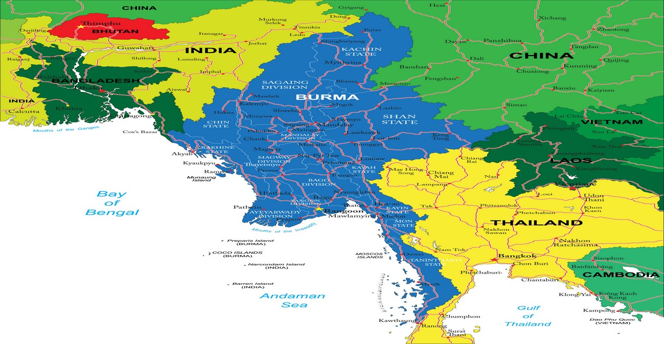 Map Of Myanmar